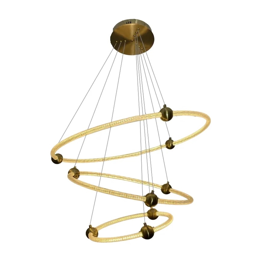 Lampa sufitowa LED ściemnialna na linkach LED/45W/230V 3000-6500K śr. 80 cm + pilot do zdalnego sterowania