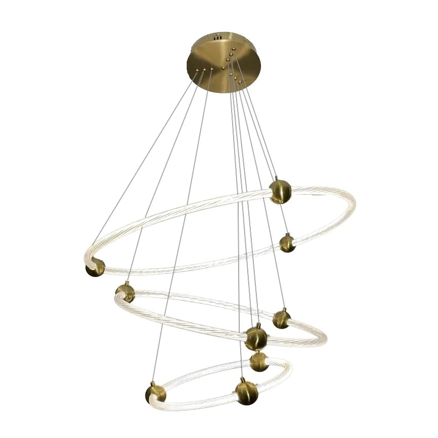 Lampa sufitowa LED ściemnialna na linkach LED/45W/230V 3000-6500K śr. 80 cm + pilot do zdalnego sterowania