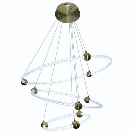 Lampa sufitowa LED ściemnialna na linkach LED/45W/230V 3000-6500K śr. 80 cm + pilot do zdalnego sterowania