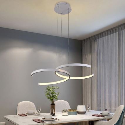 Lampa sufitowa LED ściemnialna na linkach LED/50W/230V 3000-6500K + pilot zdalnego sterowania