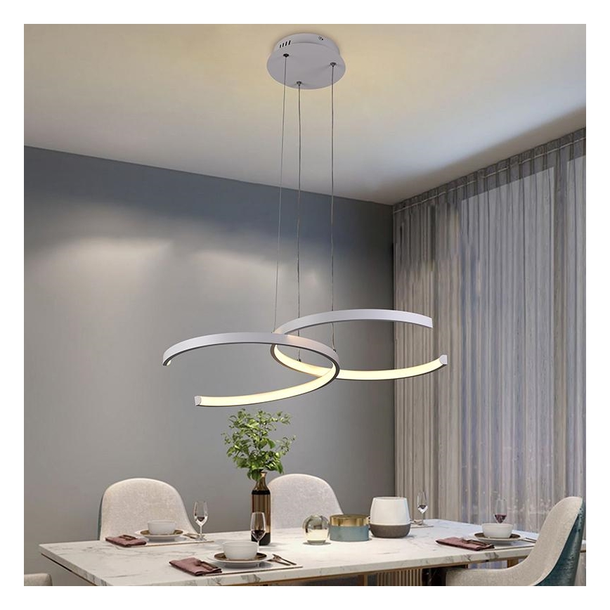 Lampa sufitowa LED ściemnialna na linkach LED/50W/230V 3000-6500K + pilot zdalnego sterowania
