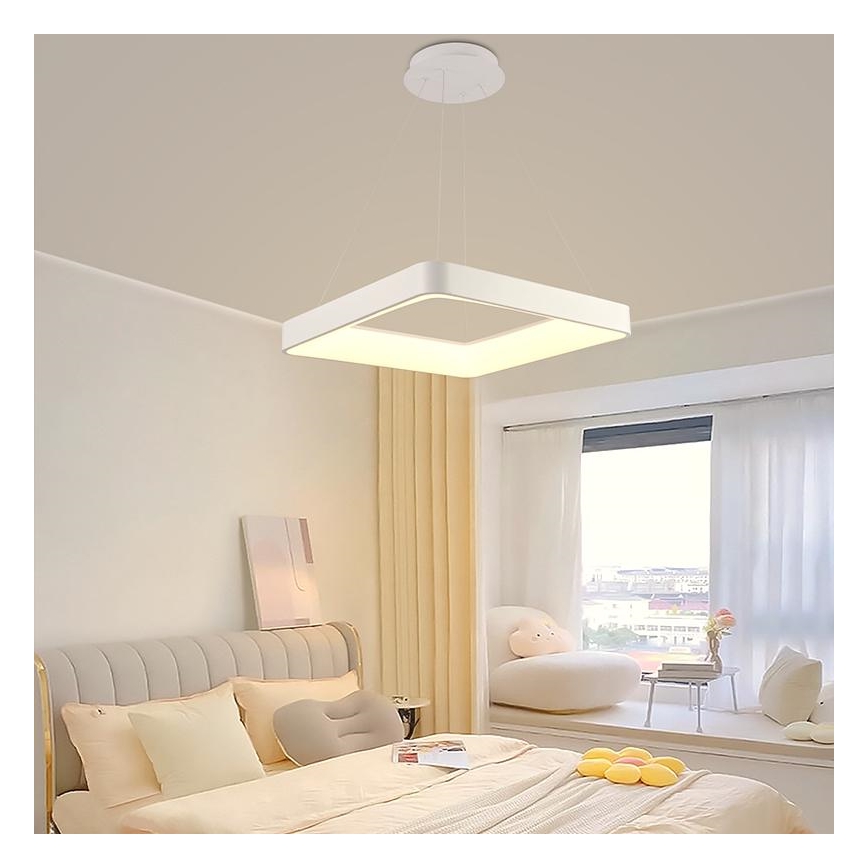 Lampa sufitowa LED ściemnialna na linkach LED/55W/230V 3000-6500K biała + pilot do zdalnego sterowania