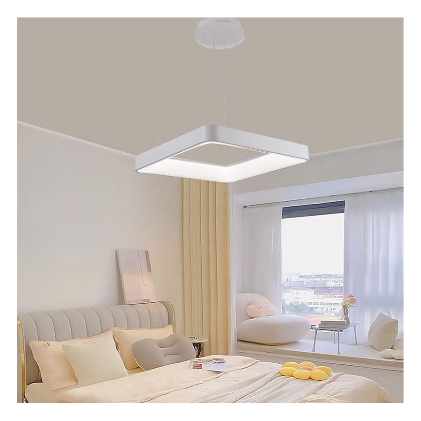 Lampa sufitowa LED ściemnialna na linkach LED/55W/230V 3000-6500K biała + pilot do zdalnego sterowania