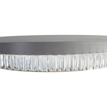 LED Regulowany kryształowy żyrandol na linkę LED/80W/230V 3000-6500K biały + pilot do zdalnego sterowania