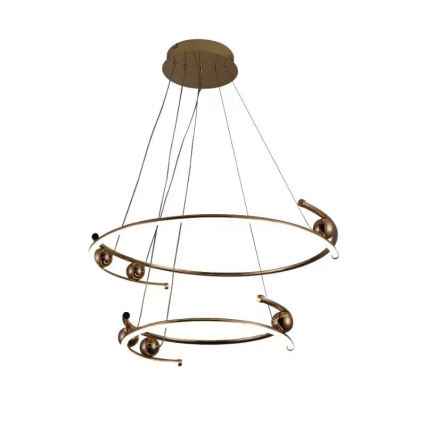 Lampa sufitowa LED ściemnialna na linkach LED/80W/230V 3000-6500K śr. 60 cm + pilot do zdalnego sterowania
