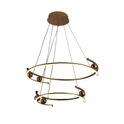 Lampa sufitowa LED ściemnialna na linkach LED/80W/230V 3000-6500K śr. 60 cm + pilot do zdalnego sterowania