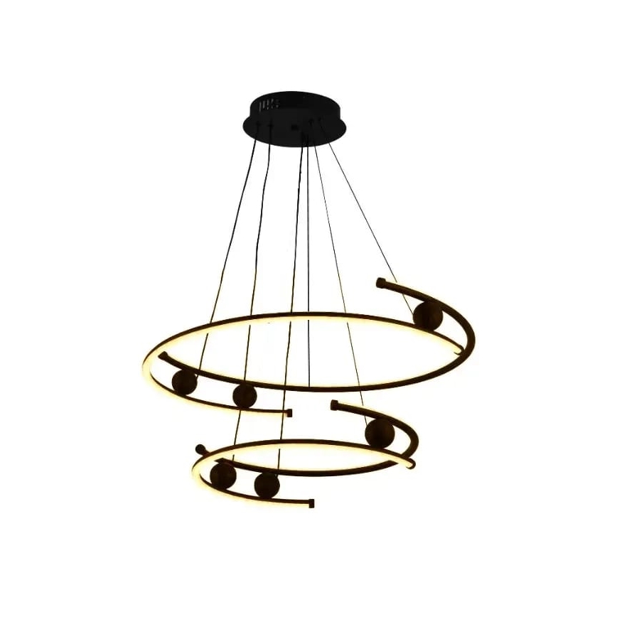 Lampa sufitowa LED ściemnialna na linkach LED/80W/230V 3000-6500K śr. 60 cm + pilot do zdalnego sterowania