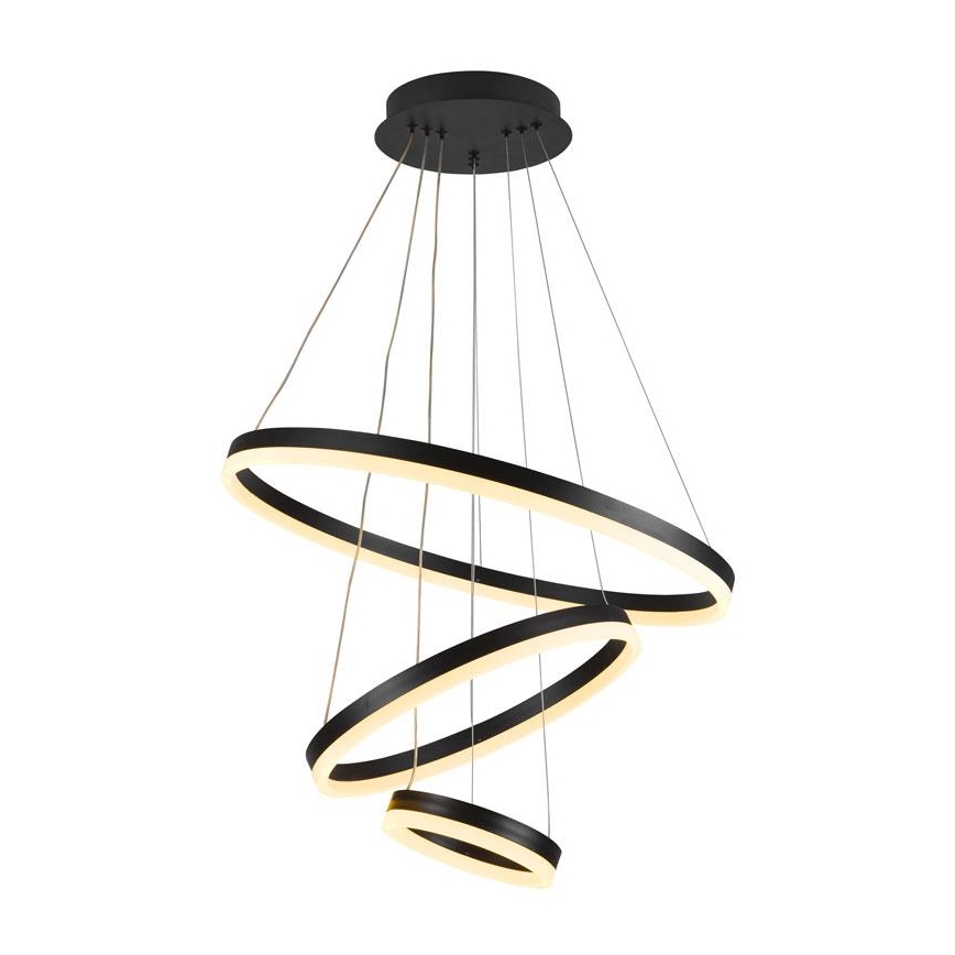 Lampa sufitowa LED ściemnialna na linkach LED/85W/230V 3000-6500K śr. 60 cm + pilot do zdalnego sterowania