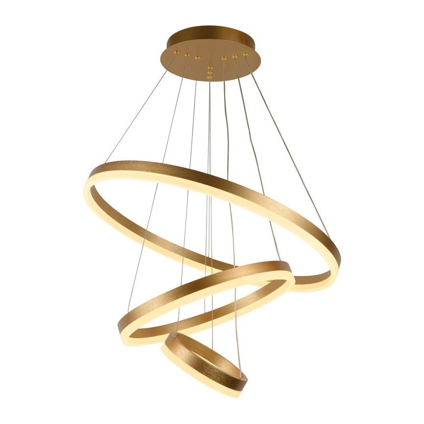 Lampa sufitowa LED ściemnialna na linkach LED/85W/230V 3000-6500K śr. 60 cm + pilot do zdalnego sterowania