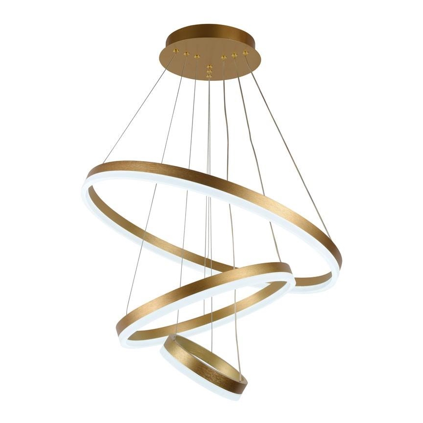 Lampa sufitowa LED ściemnialna na linkach LED/85W/230V 3000-6500K śr. 60 cm + pilot do zdalnego sterowania