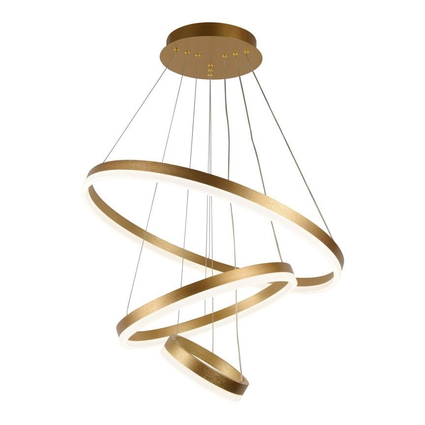 Lampa sufitowa LED ściemnialna na linkach LED/85W/230V 3000-6500K śr. 60 cm + pilot do zdalnego sterowania