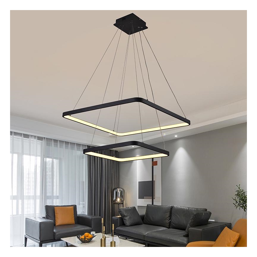 Lampa sufitowa LED ściemnialna na linkach LED/90W/230V 3000-6500K + pilot do zdalnego sterowania