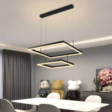 Lampa sufitowa LED ściemnialna na linkach LED/90W/230V 3000-6500K + pilot do zdalnego sterowania