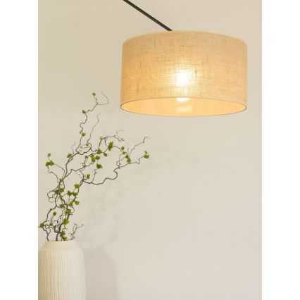 LED Regulowany żyrandol na pręcie GORTA 1xE27/60W/230V juta