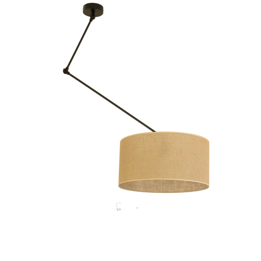 LED Regulowany żyrandol na pręcie GORTA 1xE27/60W/230V juta