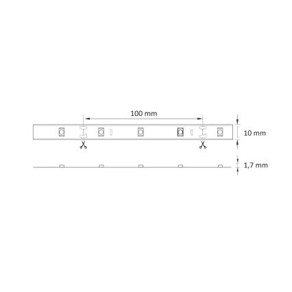 Taśma LED RGB ściemnialna 5m LED/18W/12V IP20 + pilot
