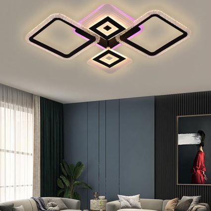 Lampa sufitowa LED RGB ściemnialna LED/65W/230V 3000-6500K + pilot do zdalnego sterowania
