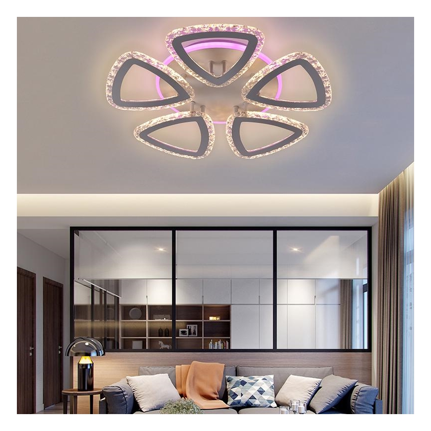 Lampa sufitowa LED RGB ściemnialna LED/70W/230V 3000-6500K + pilot do zdalnego sterowania
