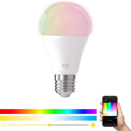 LED RGB ściemnialna żarówka CONNECT E27/9W 2700-6500K - Eglo