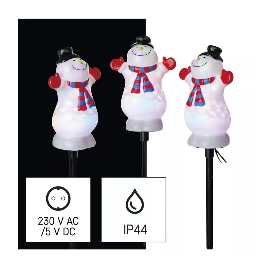 LED RGB Bożonarodzeniowa dekoracja zewnętrzna LED/5W/5/230V IP44