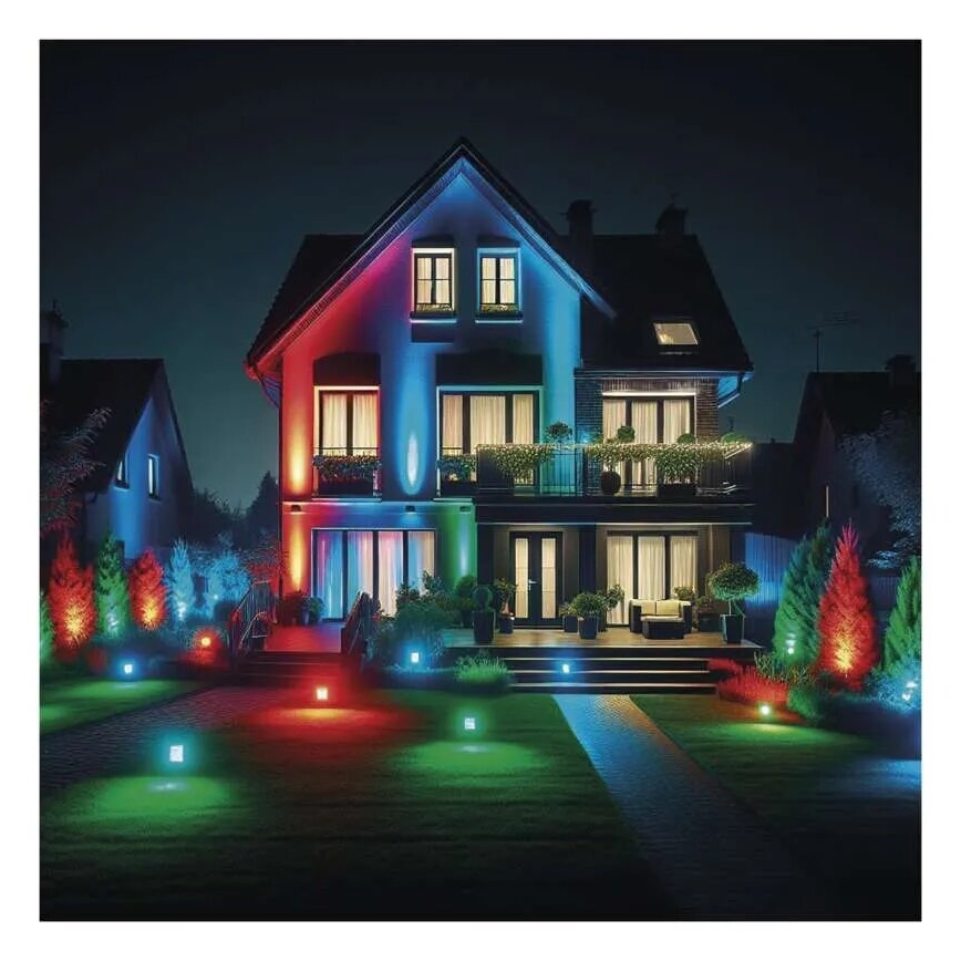 LED RGB+CCT Ściemniane oświetlenie punktowe GoSmart LED/50W/230V 3000-6500K IP65 Wi-Fi Tuya