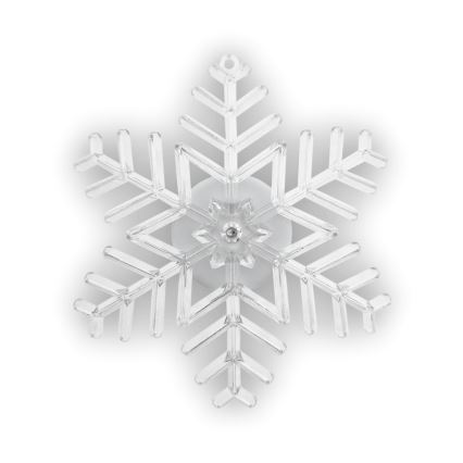 LED RGB dekoracja świąteczna z przyssawką LED/3xLR44 płatek śniegu