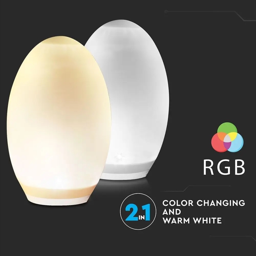 LED RGB Dekoracyjna lampa solarna 0,2W/1xAA IP44 500 mAh