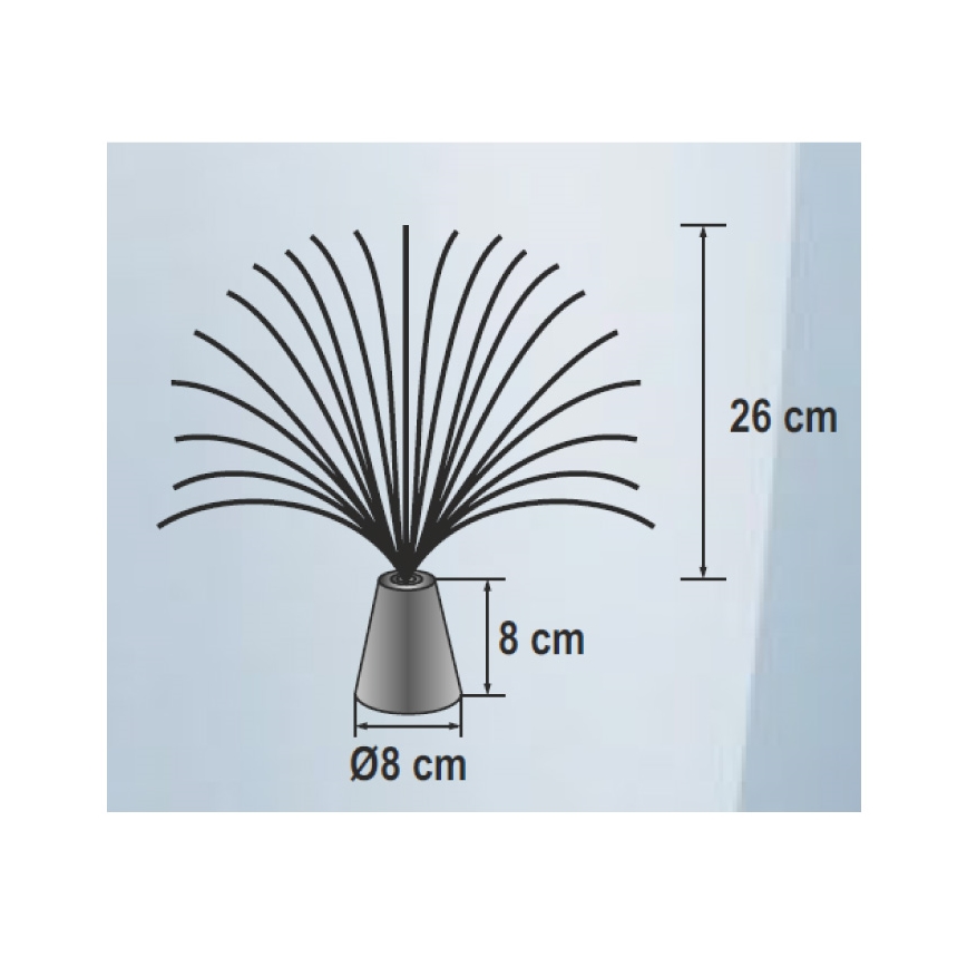 LED RGB Dekoracyjne oświetlenie 3xLED/3xAA