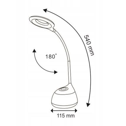 LED RGB Dotykowa ściemniana lampa stołowa GALACTIC LED/5W/230V 1800 mAh