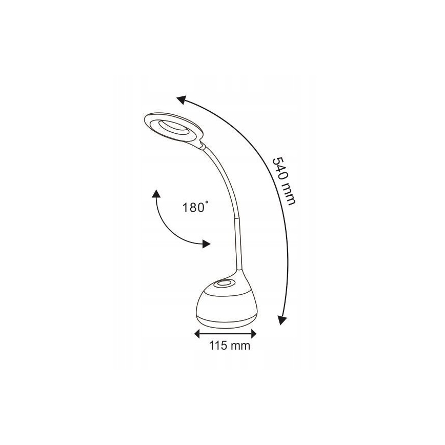 LED RGB Dotykowa ściemniana lampa stołowa GALACTIC LED/5W/230V 1800 mAh