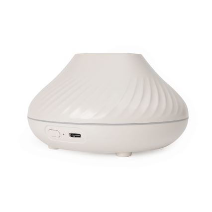 LED RGB Dyfuzor zapachowy z imitacją płomienia LED/6,5W/5V 130ml biały