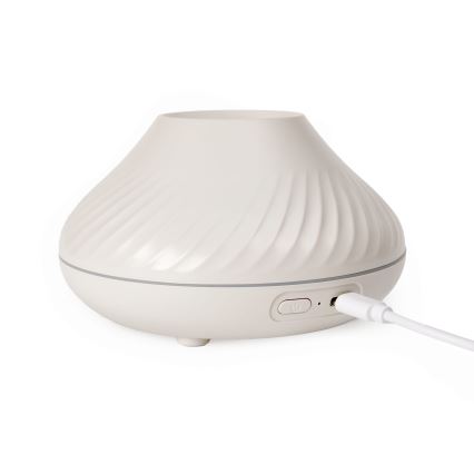 LED RGB Dyfuzor zapachowy z imitacją płomienia LED/6,5W/5V 130ml biały