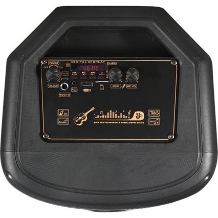 LED RGB Głośnik bezprzewodowy z mikrofonem 600W/2400 mAh + pilot zdalnego sterowania