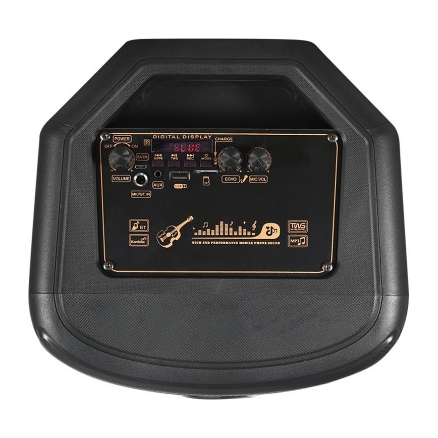 LED RGB Głośnik bezprzewodowy z mikrofonem 600W/2400 mAh + pilot zdalnego sterowania