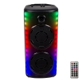 LED RGB Głośnik bezprzewodowy z mikrofonem 600W/2400 mAh + pilot zdalnego sterowania