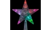 LED RGB Gwiazda bożonarodzeniowa na choinkę 10xLED/2xAA 15cm