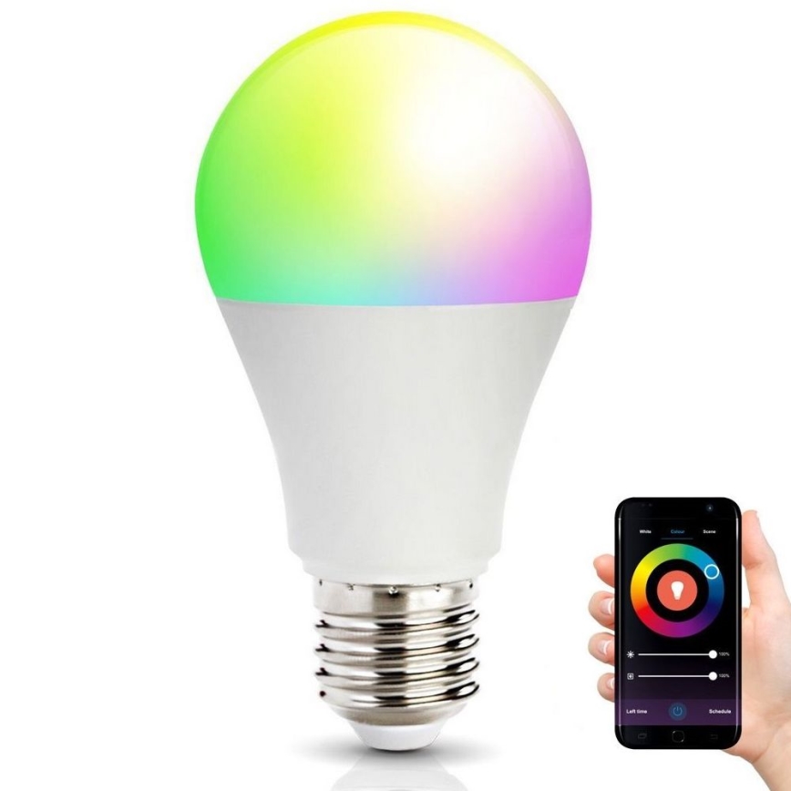 LED RGB Inteligentna ściemnialna żarówka E27/14W/230V 2700-6500K Wi-Fi Tuya