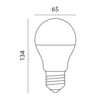 LED RGB Inteligentna ściemnialna żarówka E27/14W/230V 2700-6500K Wi-Fi Tuya