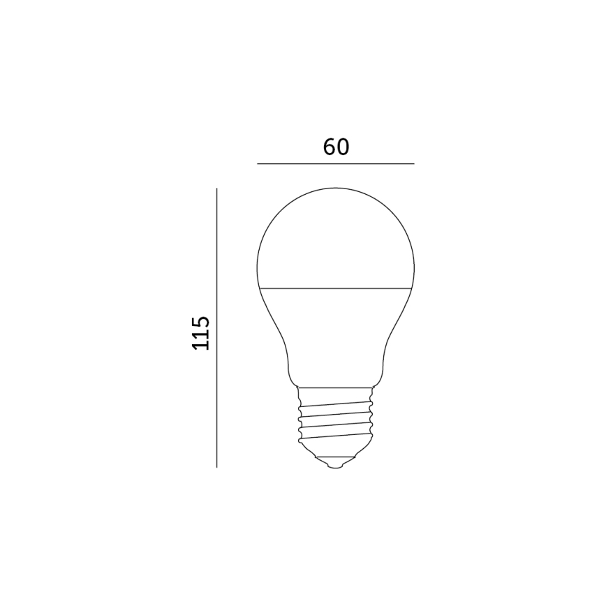 LED RGB Inteligentna ściemnialna żarówka E27/9,5W/230V 2700-6500K Wi-Fi Tuya
