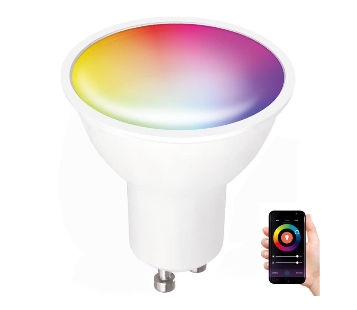 LED RGB Inteligentna ściemnialna żarówka GU10/5W/230V 2700-6500K Wi-Fi Tuya