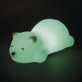 LED RGB ładowalna dotykowa lampka nocna LED/3,7V 1200 mAh miś