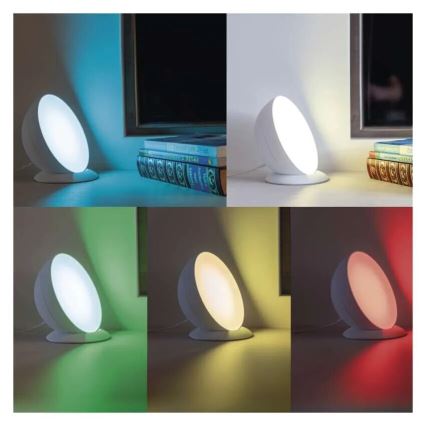 LED RGB Lampa ściemnialna stołowa GoSmart LED/7W/230V Wi-Fi biały