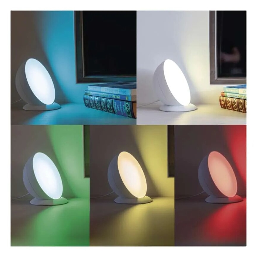 LED RGB Lampa ściemnialna stołowa GoSmart LED/7W/230V Wi-Fi biały