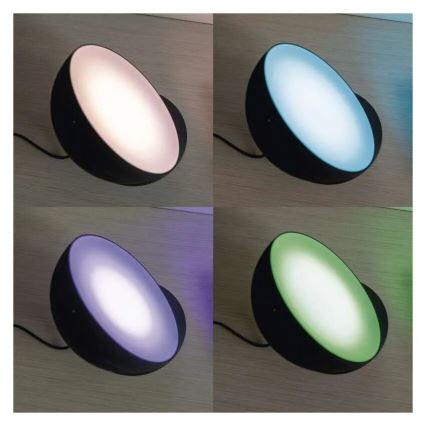 LED RGB Lampa ściemnialna stołowa GoSmart LED/7W/230V Wi-Fi czarny