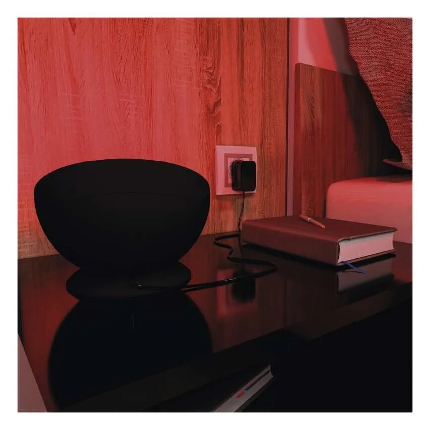 LED RGB Lampa ściemnialna stołowa GoSmart LED/7W/230V Wi-Fi czarny