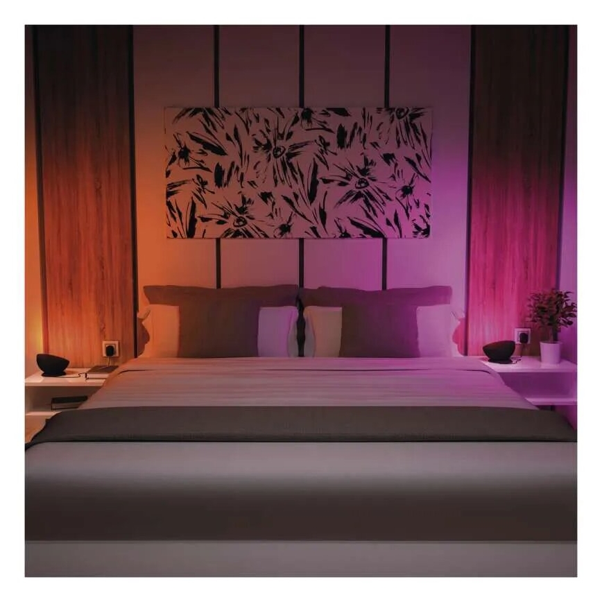 LED RGB Lampa ściemnialna stołowa GoSmart LED/7W/230V Wi-Fi czarny