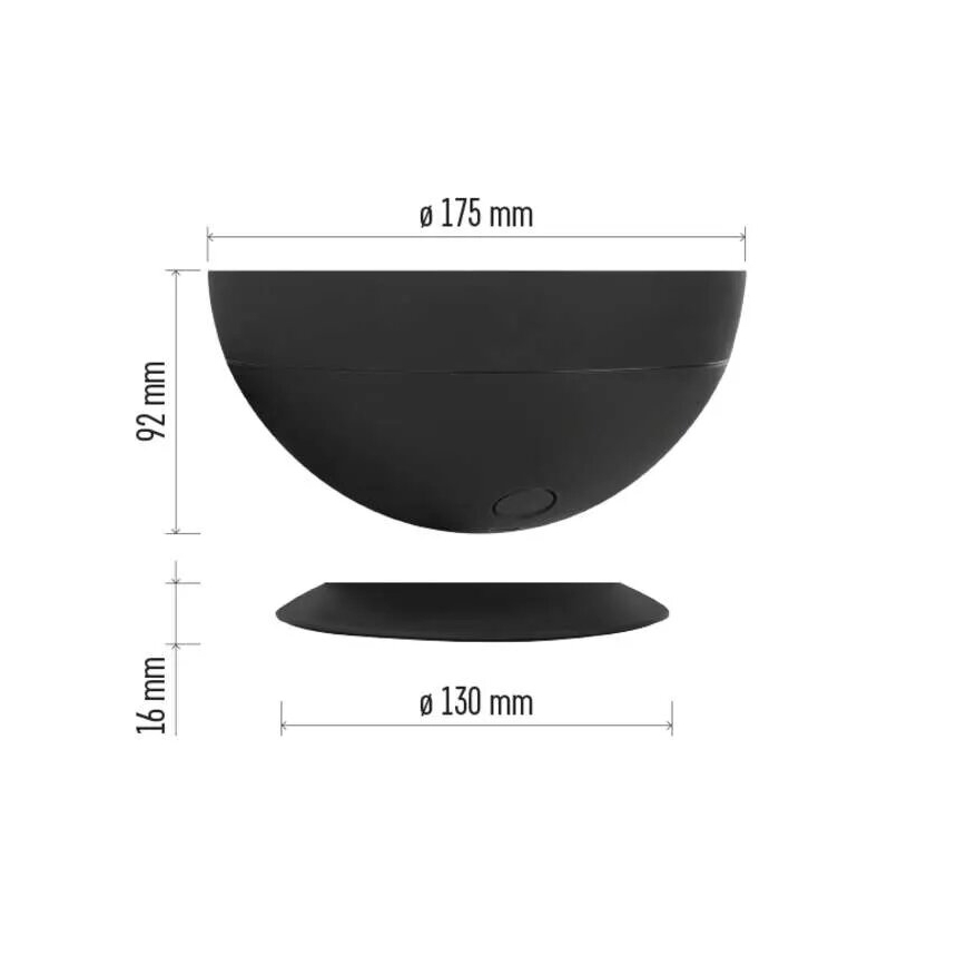 LED RGB Lampa ściemnialna stołowa GoSmart LED/7W/230V Wi-Fi czarny