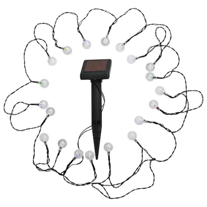 LED RGB Solarna lampa 20xLED/1,2V 300 mAh IP44