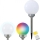 LED RGB Lampa solarna LED-RGB/0,2W/AA 1,2V/600mAh IP44