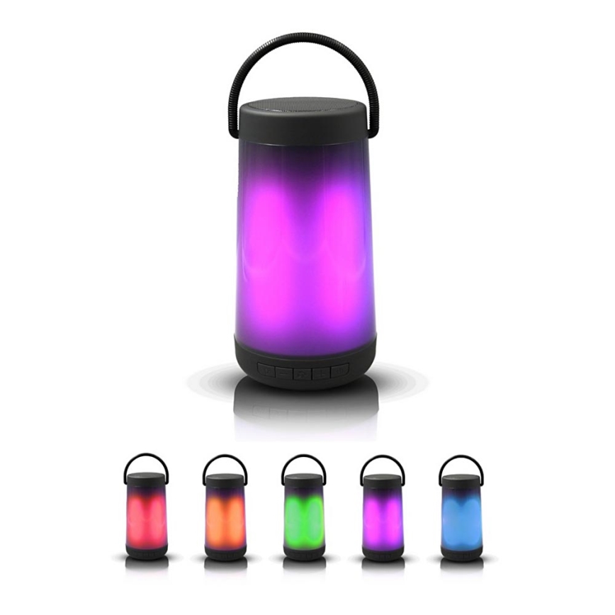 LED RGB Lampa stołowa z głośnikiem Bluetooth 5W/3,7V 2000 mAh